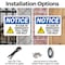 Signmission In Case Of Emergency Pull Cord, 14 in W x Rectangle, Plastic OS-2PACK-NS-P-1014-L-13670 - alternate 7